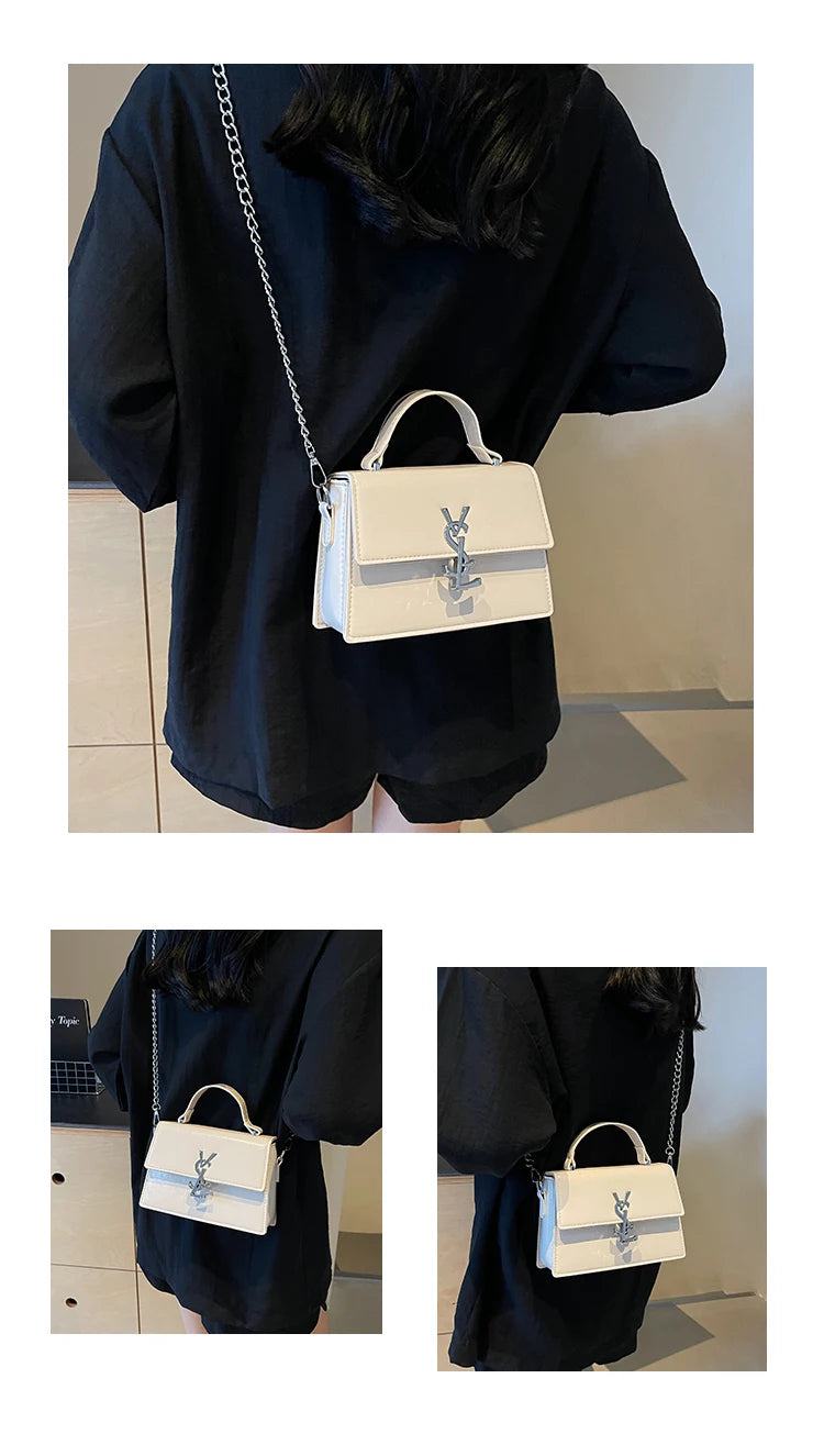 New 2024 European Fashion Ladies Square bag Korea Chain Shoulder Crossbody Bags for Women Messenger Bags Leather Women's Handbag - PST PS Tradings