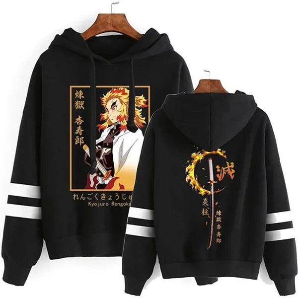 New Anime Rengoku Kyoujurou Hoodie Men's Fashion Personality Long Sleeve Hooded Sweatshirt Pullover - Property & Safety Tradings