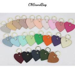 New Fashion Free Custom Initial Letters Genuine Leather Keychain For Women Key Ring Chain Female Keyring - PST PS Tradings