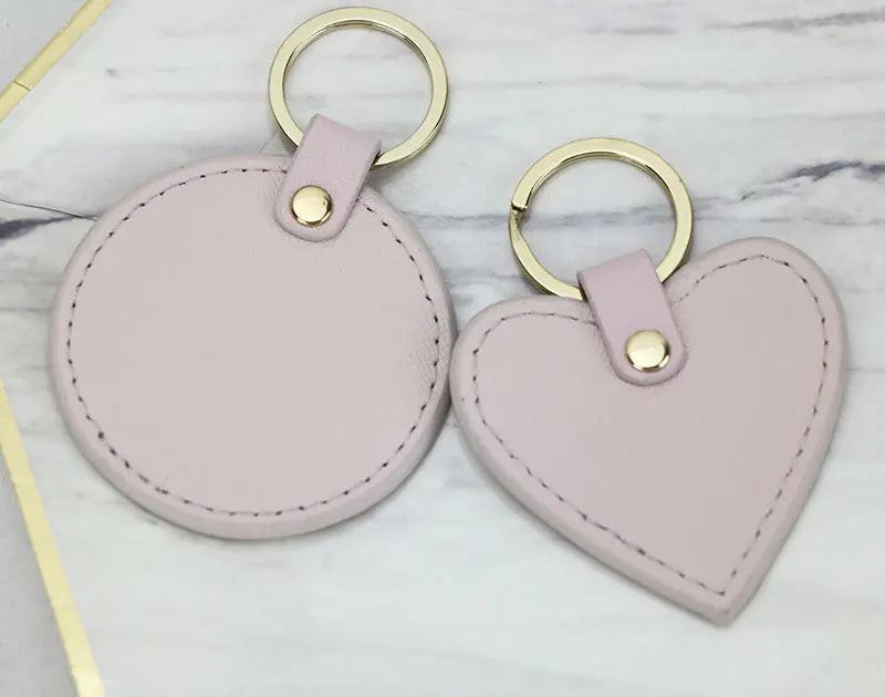 New Fashion Free Custom Initial Letters Genuine Leather Keychain For Women Key Ring Chain Female Keyring - PST PS Tradings