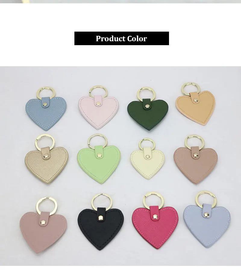 New Fashion Free Custom Initial Letters Genuine Leather Keychain For Women Key Ring Chain Female Keyring - PST PS Tradings