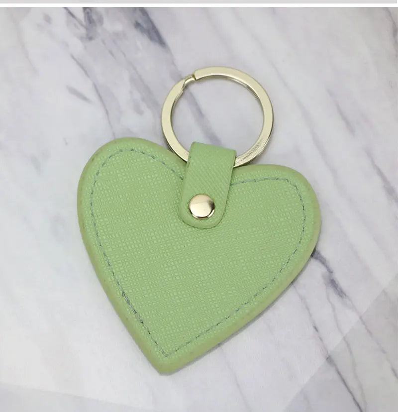 New Fashion Free Custom Initial Letters Genuine Leather Keychain For Women Key Ring Chain Female Keyring - PST PS Tradings