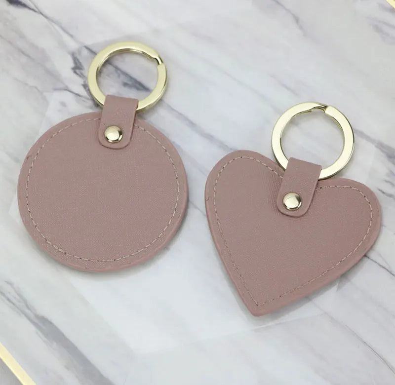 New Fashion Free Custom Initial Letters Genuine Leather Keychain For Women Key Ring Chain Female Keyring - PST PS Tradings