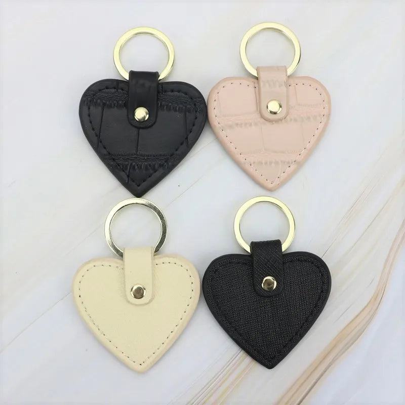 New Fashion Free Custom Initial Letters Genuine Leather Keychain For Women Key Ring Chain Female Keyring - PST PS Tradings