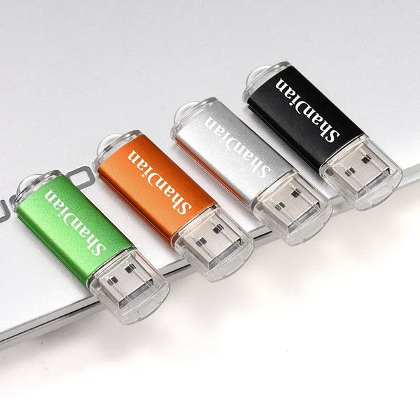 New Portable USB Flash Drives Free Custom Logo Metal Pen Drive With Key Chain Memory Stick 64GB/32GB/16GB/8GB/4GB Pendrive U Di - PST PS Tradings