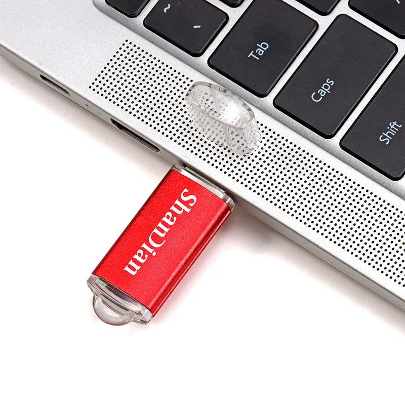 New Portable USB Flash Drives Free Custom Logo Metal Pen Drive With Key Chain Memory Stick 64GB/32GB/16GB/8GB/4GB Pendrive U Di - PST PS Tradings