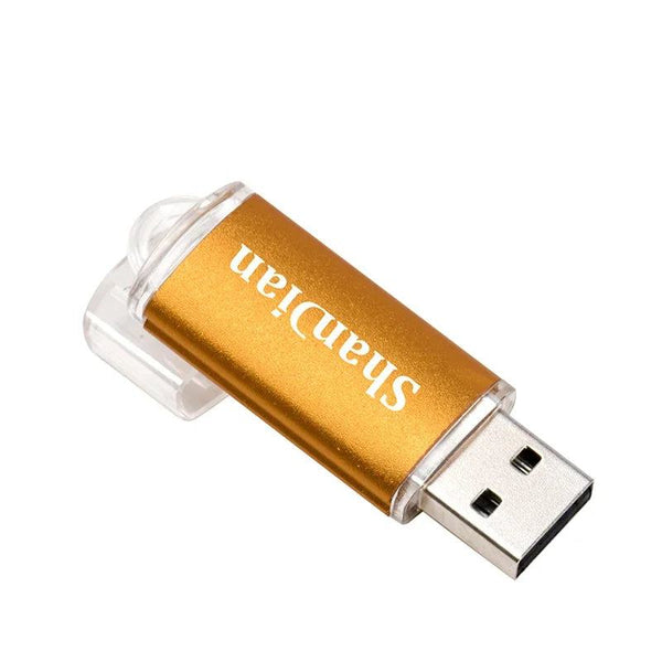 New Portable USB Flash Drives Free Custom Logo Metal Pen Drive With Key Chain Memory Stick 64GB/32GB/16GB/8GB/4GB Pendrive U Di - PST PS Tradings