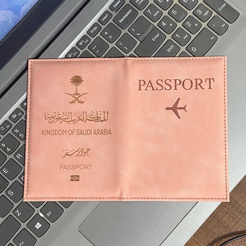 New Saudi Arabia Paspoort Holder Travel Women Pu Leather Covers For Passports Fashion Cute DIPLOMATIC Passport Case Protection - PST PS Tradings