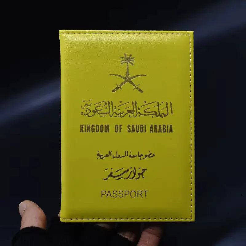 New Saudi Arabia Paspoort Holder Travel Women Pu Leather Covers For Passports Fashion Cute DIPLOMATIC Passport Case Protection - PST PS Tradings