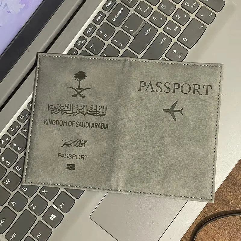 New Saudi Arabia Paspoort Holder Travel Women Pu Leather Covers For Passports Fashion Cute DIPLOMATIC Passport Case Protection - PST PS Tradings