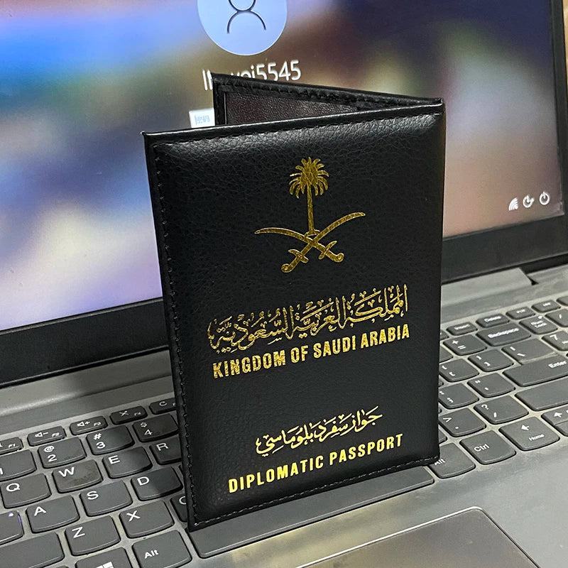 New Saudi Arabia Paspoort Holder Travel Women Pu Leather Covers For Passports Fashion Cute DIPLOMATIC Passport Case Protection - PST PS Tradings