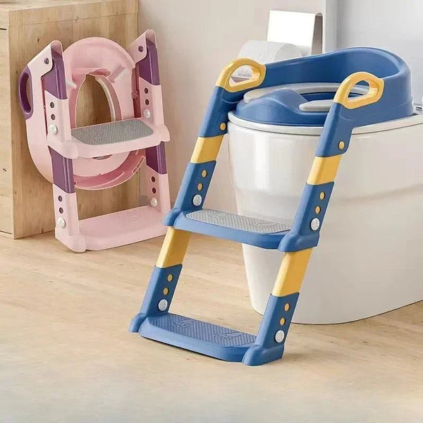 New Stepped Children's Toilet Foldable Foot Stool Multi-functional Toilet Boy Girl Baby Toilet Training Potty Ladder for Kids - PST PS Tradings