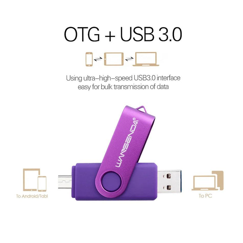 New Usb 3.0 Wansenda OTG USB Flash Drive for Android Phone/Tablet/PC 16GB 32GB 64GB 128GB 256GB Pendrive High Speed Pen Drive