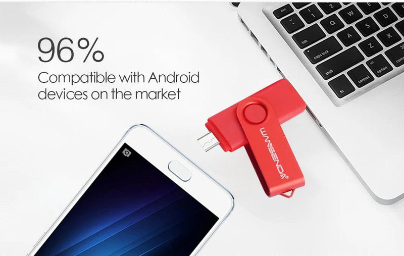 New Usb 3.0 Wansenda OTG USB Flash Drive for Android Phone/Tablet/PC 16GB 32GB 64GB 128GB 256GB Pendrive High Speed Pen Drive