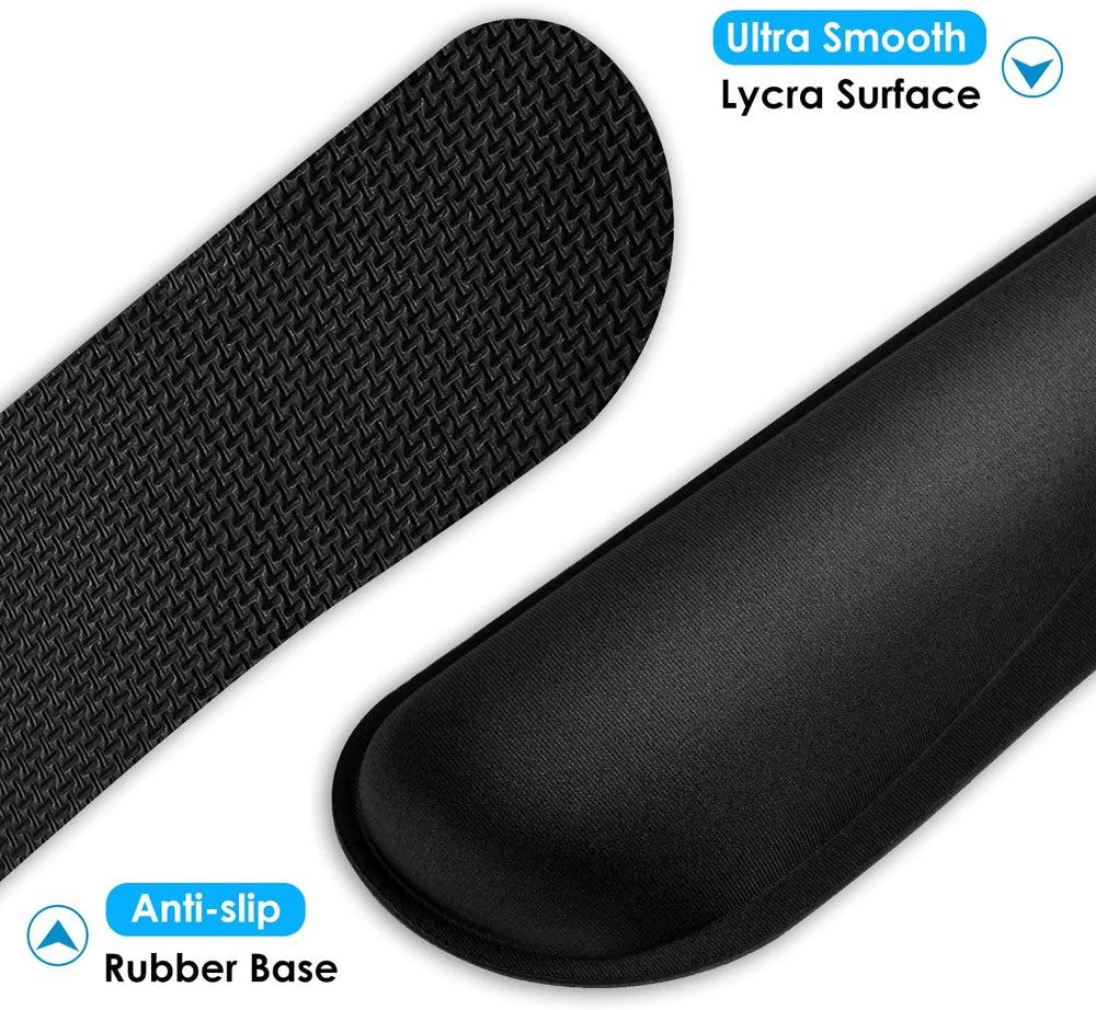 New Wrist Rest Mouse Pad Memory Foam Superfine Fibre Wrist Rest Pad Ergonomic Mousepad for Typist Office Gaming PC Laptop - PST PS Tradings