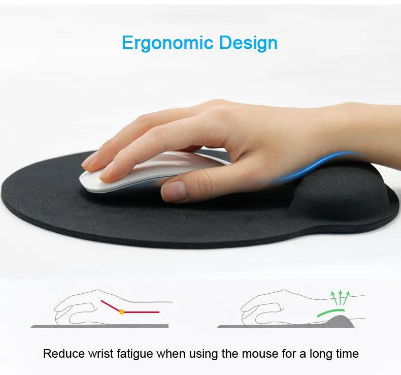 New Wrist Rest Mouse Pad with Non-Slip Base Wrist Rest Pad Ergonomic Mousepad for Typist Office Gaming PC Laptop - PST PS Tradings