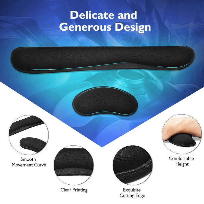 New Wrist Rest Mouse Pad with Non-Slip Base Wrist Rest Pad Ergonomic Mousepad for Typist Office Gaming PC Laptop - PST PS Tradings