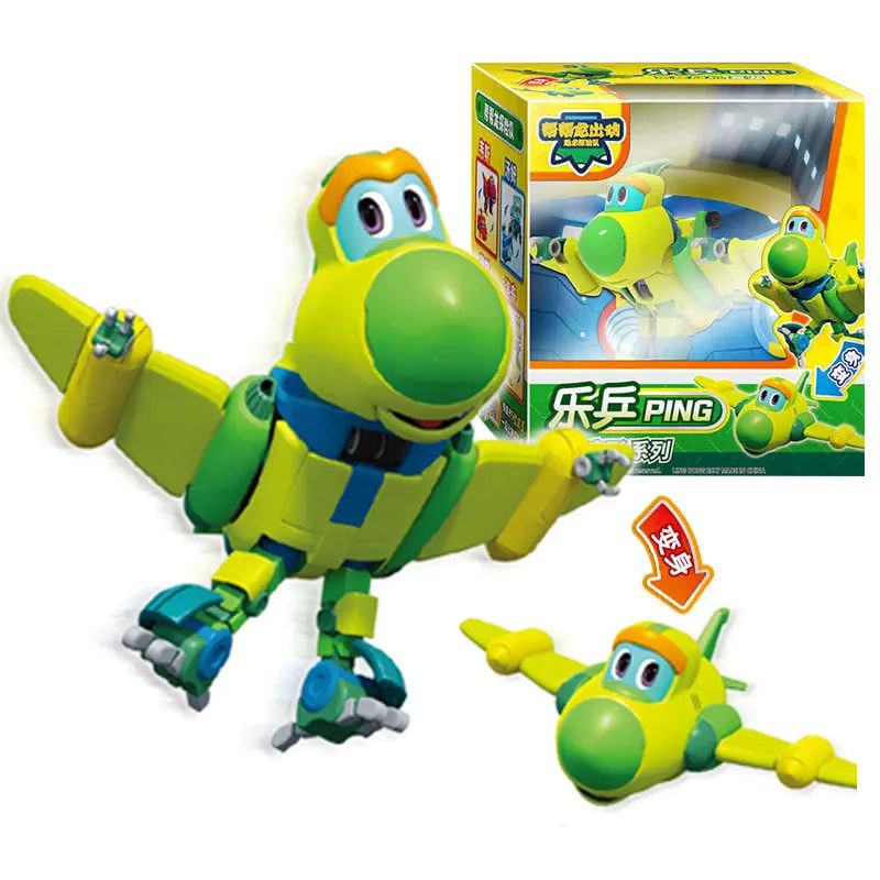 Newest ABS Min Deformation Gogo Dino Explorers REX Transformation Car Airplane Motorboat Crane Gogo Dinosaur Explorers toys