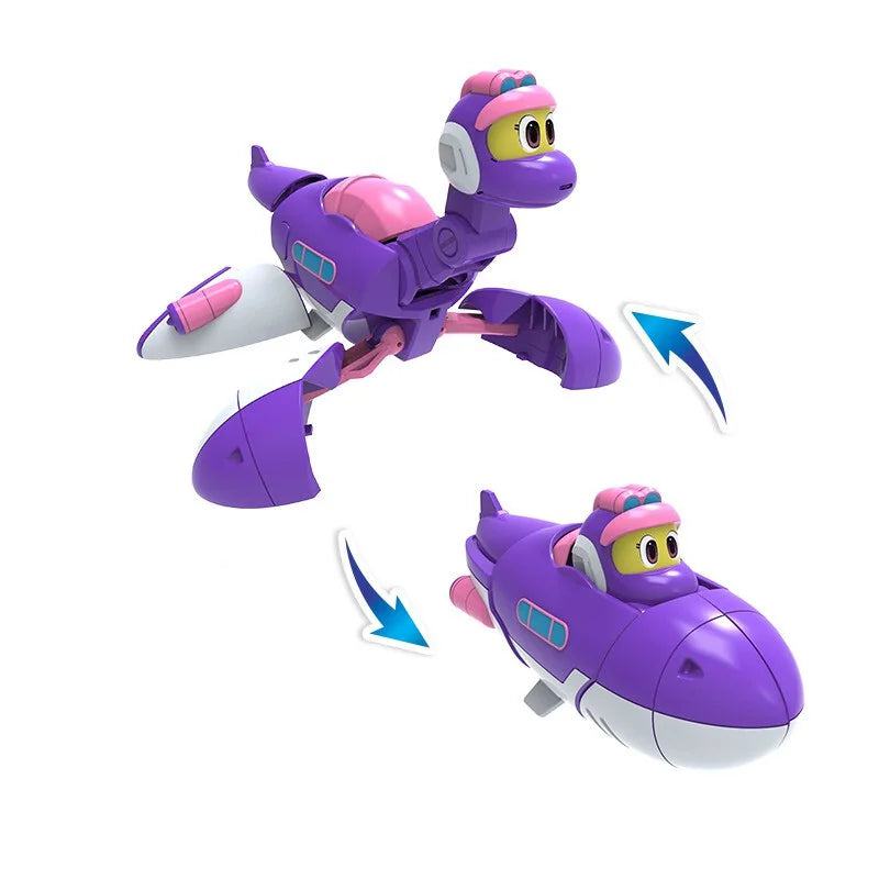 Newest ABS Min Deformation Gogo Dino Explorers REX Transformation Car Airplane Motorboat Crane Gogo Dinosaur Explorers toys