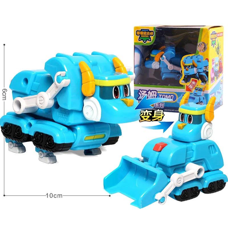 Newest ABS Min Deformation Gogo Dino Explorers REX Transformation Car Airplane Motorboat Crane Gogo Dinosaur Explorers toys