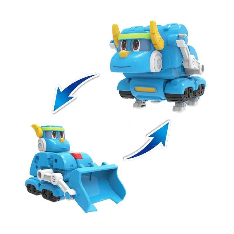 Newest Min Gogo Dino ABS Deformation Car/Airplane Action Figures REX/PING/VIKI/TOMO Transformation Dinosaur toys for Kids Gift