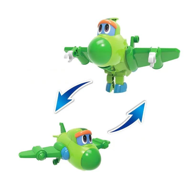 Newest Min Gogo Dino ABS Deformation Car/Airplane Action Figures REX/PING/VIKI/TOMO Transformation Dinosaur toys for Kids Gift