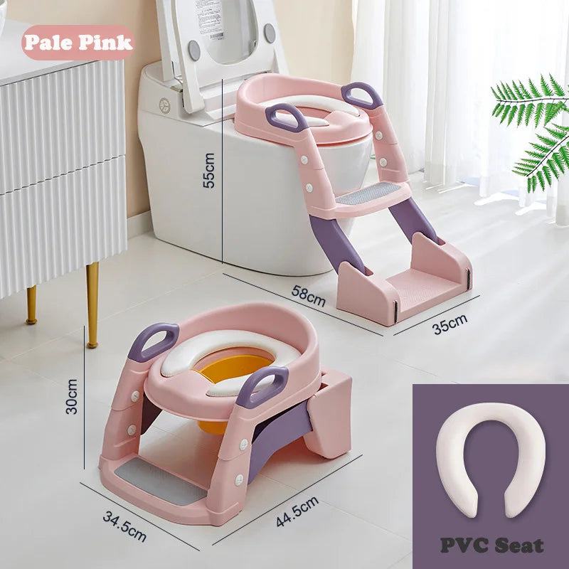 Newly Upgraded Portable Toilet Seat Children's Pot Foldable Potty Training Seat Step Stool Portable Potty Child Pot Bebe Toilett - PST PS Tradings