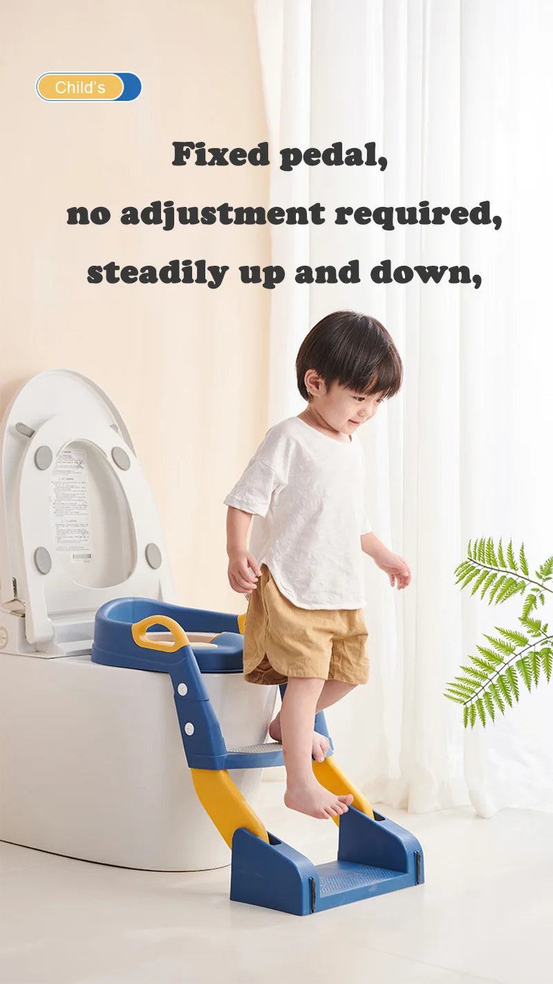 Newly Upgraded Portable Toilet Seat Children's Pot Foldable Potty Training Seat Step Stool Portable Potty Child Pot Bebe Toilett - PST PS Tradings