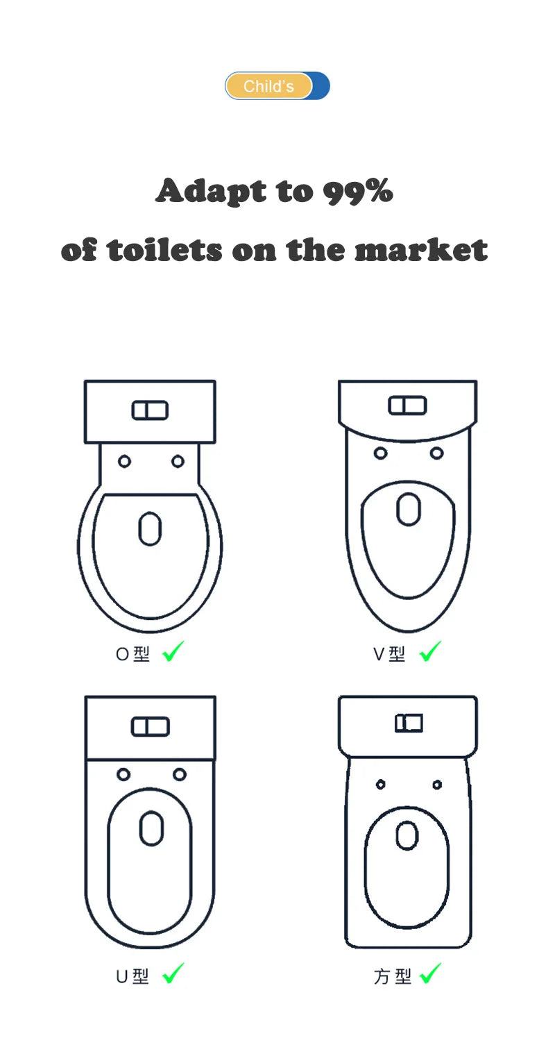 Newly Upgraded Portable Toilet Seat Children's Pot Foldable Potty Training Seat Step Stool Portable Potty Child Pot Bebe Toilett - PST PS Tradings