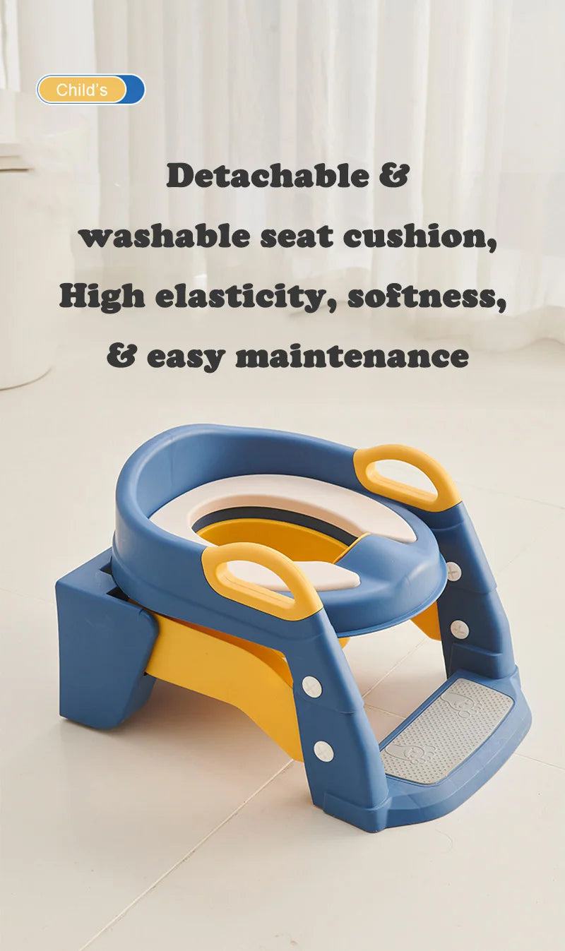 Newly Upgraded Portable Toilet Seat Children's Pot Foldable Potty Training Seat Step Stool Portable Potty Child Pot Bebe Toilett - PST PS Tradings