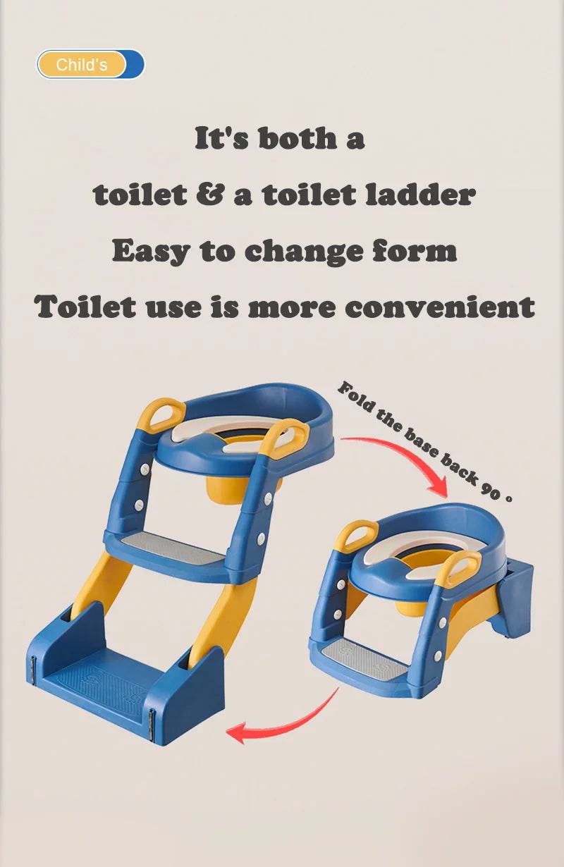 Newly Upgraded Portable Toilet Seat Children's Pot Foldable Potty Training Seat Step Stool Portable Potty Child Pot Bebe Toilett - PST PS Tradings