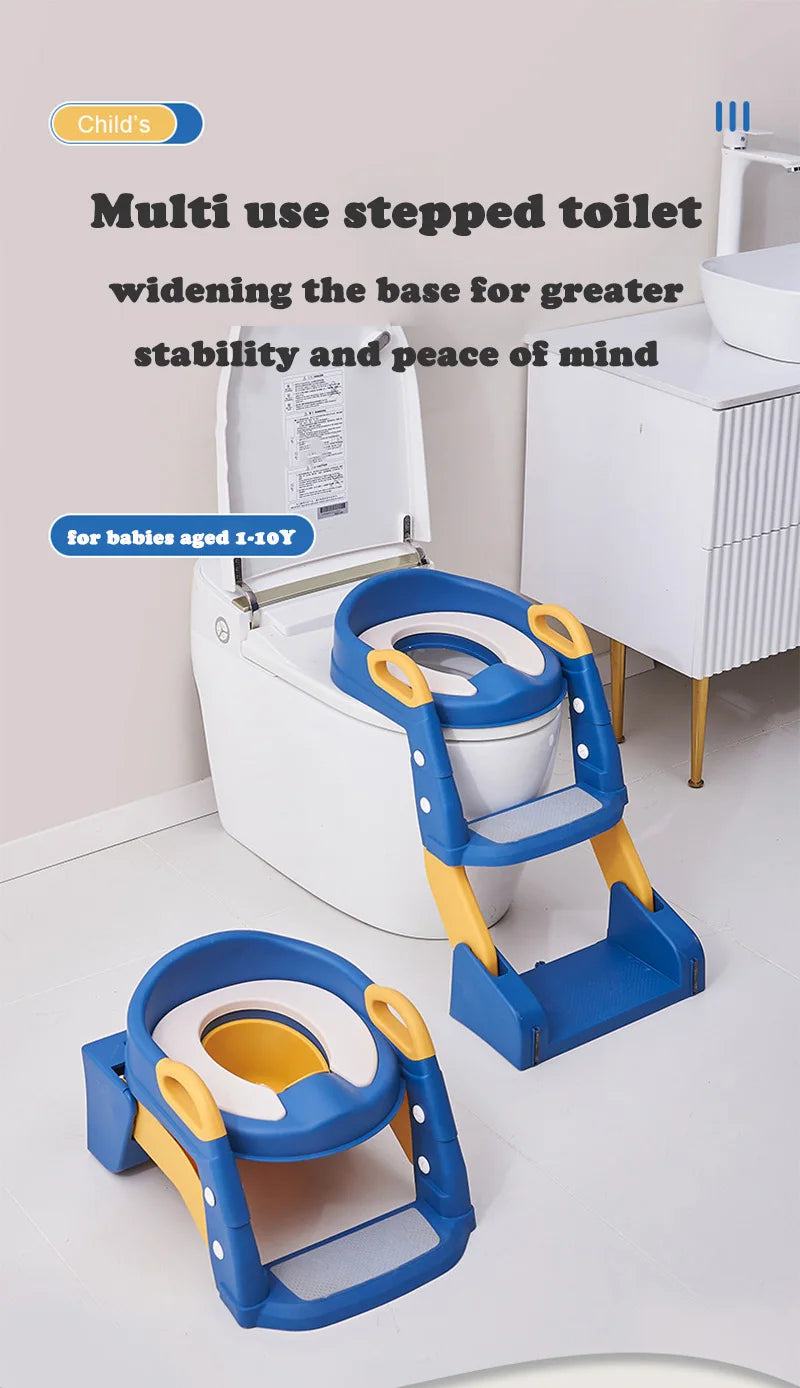 Newly Upgraded Portable Toilet Seat Children's Pot Foldable Potty Training Seat Step Stool Portable Potty Child Pot Bebe Toilett - PST PS Tradings