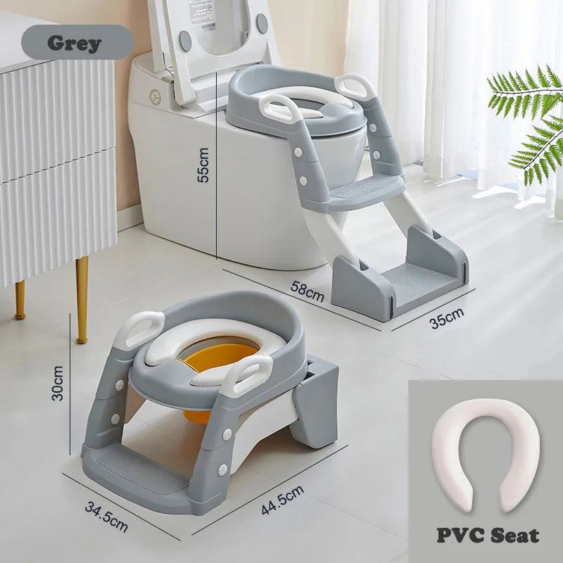 Newly Upgraded Portable Toilet Seat Children's Pot Foldable Potty Training Seat Step Stool Portable Potty Child Pot Bebe Toilett - PST PS Tradings