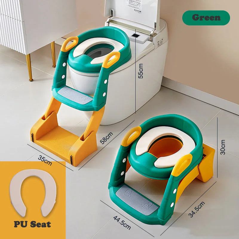 Newly Upgraded Portable Toilet Seat Children's Pot Foldable Potty Training Seat Step Stool Portable Potty Child Pot Bebe Toilett - PST PS Tradings