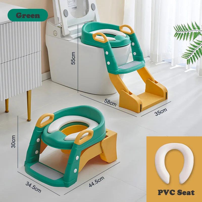 Newly Upgraded Portable Toilet Seat Children's Pot Foldable Potty Training Seat Step Stool Portable Potty Child Pot Bebe Toilett - PST PS Tradings