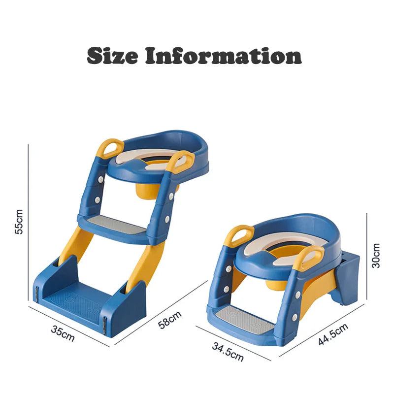 Newly Upgraded Portable Toilet Seat Children's Pot Foldable Potty Training Seat Step Stool Portable Potty Child Pot Bebe Toilett - PST PS Tradings