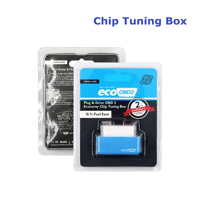 Nitro OBD2 ECOOBD2 15% Fuel Save More Power ECU Chip Tuning Box Plug&Driver NitroOBD2 Eco OBD2 For Diesel Benzine Gasoline Car - PST PS Tradings