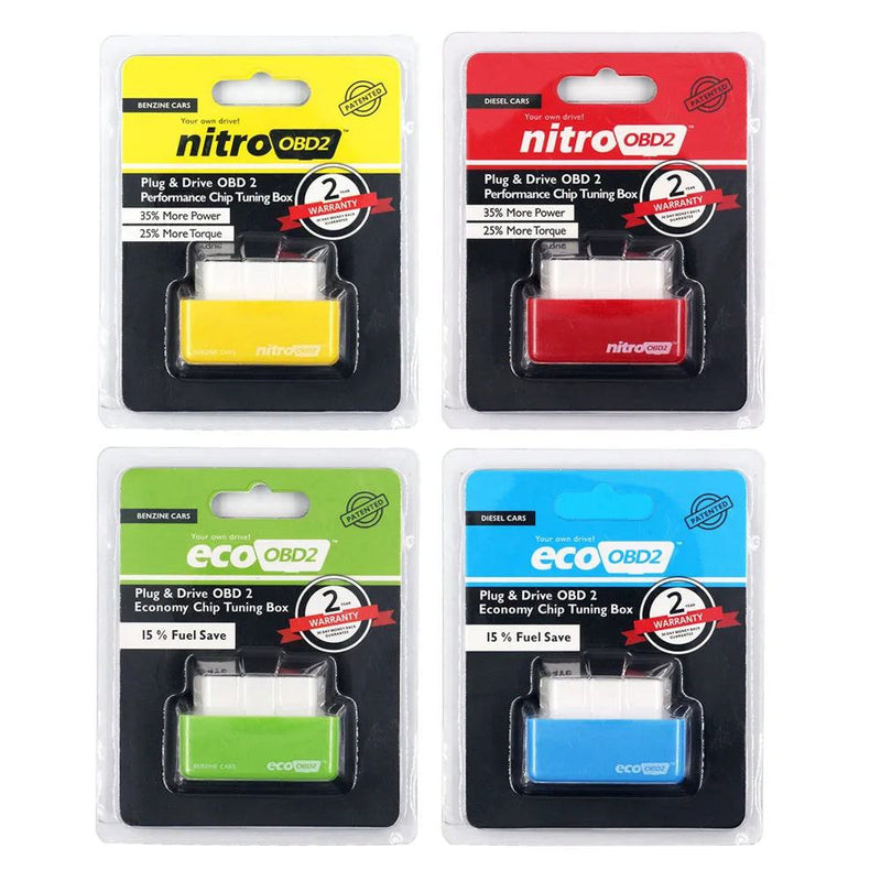 Nitro OBD2 ECOOBD2 15% Fuel Save More Power ECU Chip Tuning Box Plug&Driver NitroOBD2 Eco OBD2 For Diesel Benzine Gasoline Car - PST PS Tradings