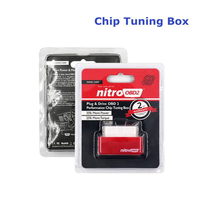 Nitro OBD2 ECOOBD2 15% Fuel Save More Power ECU Chip Tuning Box Plug&Driver NitroOBD2 Eco OBD2 For Diesel Benzine Gasoline Car - PST PS Tradings