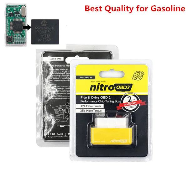 Nitro OBD2 EcoOBD2 Double ECU Chip Tuning Box NitroOBD2 Eco OBD2 For Benzine Diesel Car 15%Fuel Save More Power Torque Free Ship - PST PS Tradings