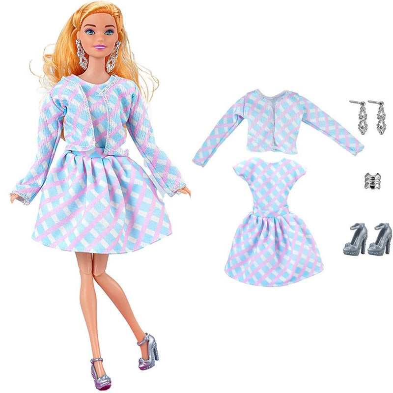 NK 1 Pcs Fashion Doll Dress  For Barbie Clothes Doll Accessories Outfit Casual Wear Shirt Party Dress  DIY Dollhouse Toys JJ - PST PS Tradings