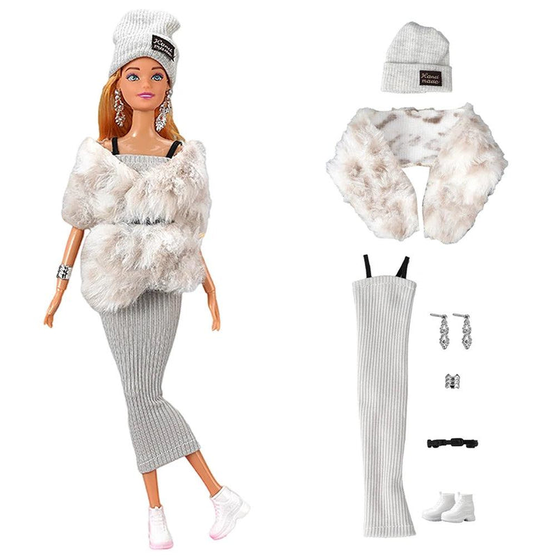 NK 1 Pcs Fashion Doll Dress  For Barbie Clothes Doll Accessories Outfit Casual Wear Shirt Party Dress  DIY Dollhouse Toys JJ - PST PS Tradings