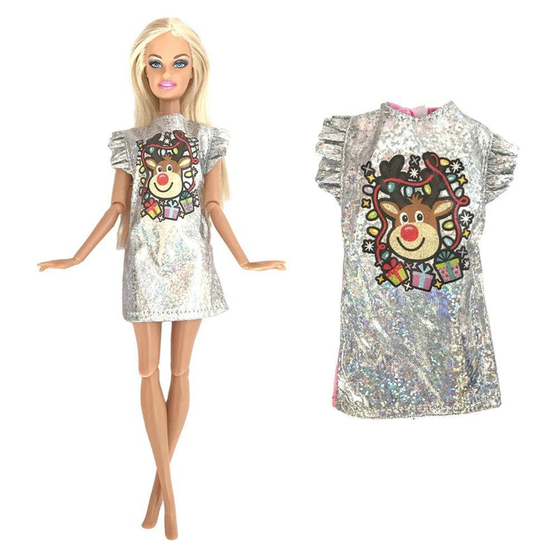 NK 1 Pcs Fashion Doll Dress  For Barbie Clothes Doll Accessories Outfit Casual Wear Shirt Party Dress  DIY Dollhouse Toys JJ - PST PS Tradings