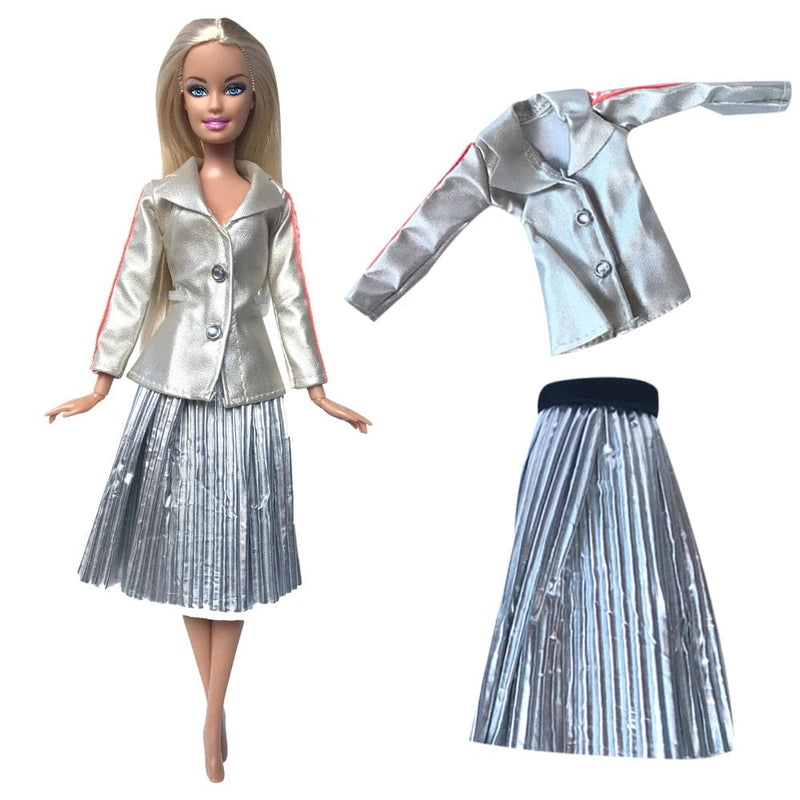 NK 1 Pcs Fashion Doll Dress  For Barbie Clothes Doll Accessories Outfit Casual Wear Shirt Party Dress  DIY Dollhouse Toys JJ - PST PS Tradings