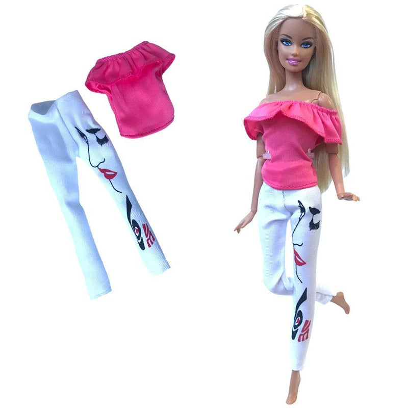 NK 1 Pcs Fashion Doll Dress  For Barbie Clothes Doll Accessories Outfit Casual Wear Shirt Party Dress  DIY Dollhouse Toys JJ - PST PS Tradings