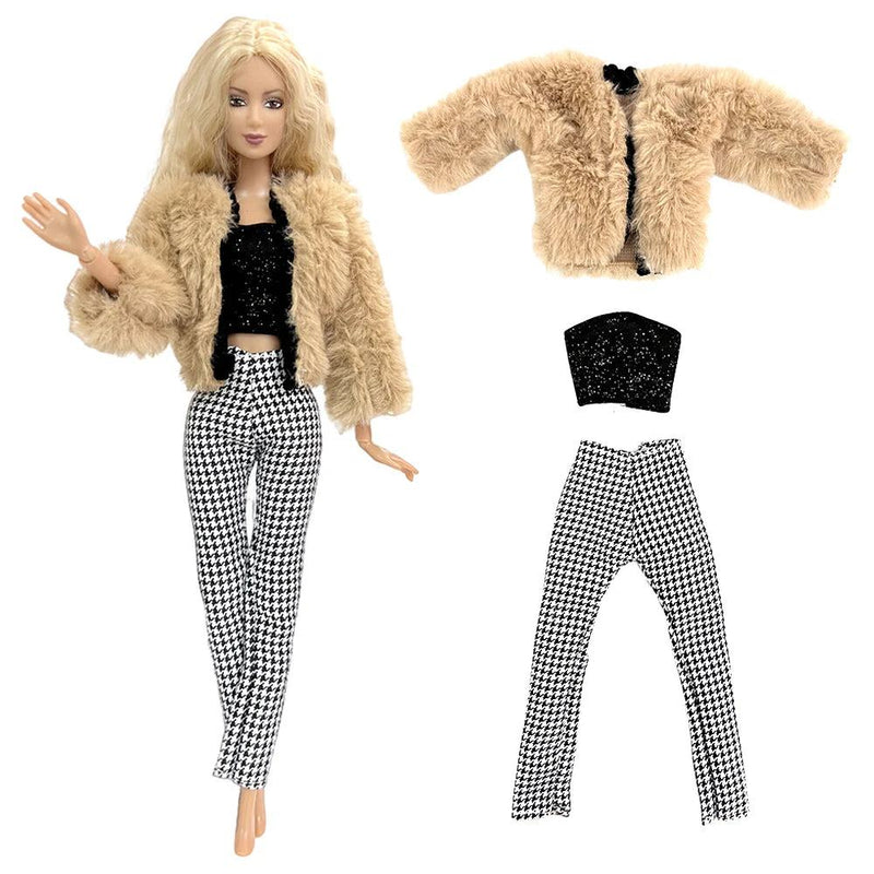 NK 1 Pcs Fashion Doll Dress  For Barbie Clothes Doll Accessories Outfit Casual Wear Shirt Party Dress  DIY Dollhouse Toys JJ - PST PS Tradings