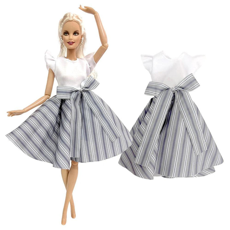 NK 1 Pcs Fashion Doll Dress  For Barbie Clothes Doll Accessories Outfit Casual Wear Shirt Party Dress  DIY Dollhouse Toys JJ - PST PS Tradings