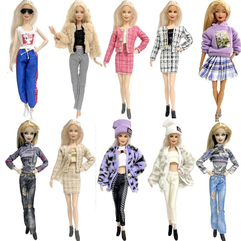 NK 1 Pcs Fashion Doll Dress  For Barbie Clothes Doll Accessories Outfit Casual Wear Shirt Party Dress  DIY Dollhouse Toys JJ - PST PS Tradings