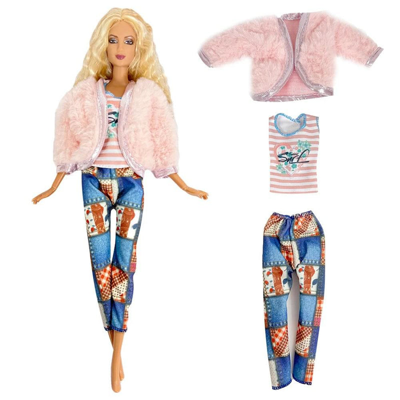 NK 1 Pcs Fashion Doll Dress  For Barbie Clothes Doll Accessories Outfit Casual Wear Shirt Party Dress  DIY Dollhouse Toys JJ - PST PS Tradings