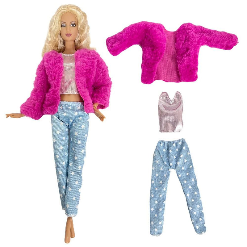 NK 1 Pcs Fashion Doll Dress  For Barbie Clothes Doll Accessories Outfit Casual Wear Shirt Party Dress  DIY Dollhouse Toys JJ - PST PS Tradings